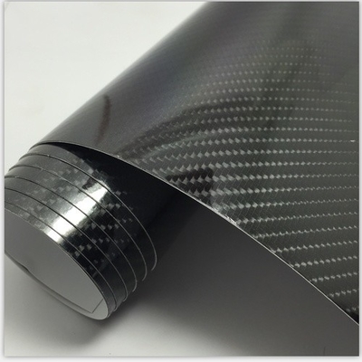 5D-Schwarze Kohlenstofffaser Innenzubehör PVC-Rohstoffe für Automobile Motorräder