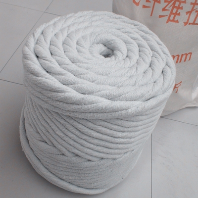 Anpassbares rundes Seil aus Keramikfasern mit 3-60 mm-Flockenfaden 6 mm für Temperaturanwendungen