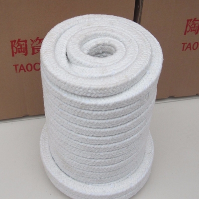 Anpassbares rundes Seil aus Keramikfasern mit 3-60 mm-Flockenfaden 6 mm für Temperaturanwendungen
