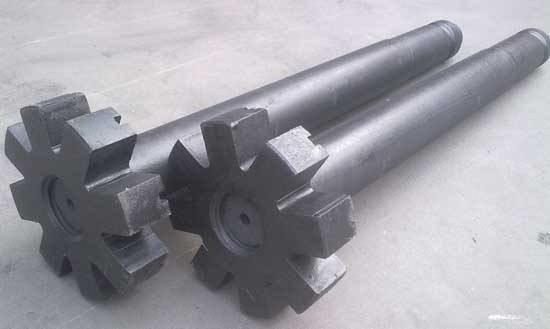 100% Kohlenstoffgraphit Rotor und Welle für angepasste Haltbarkeit Aluminium Schmelzen