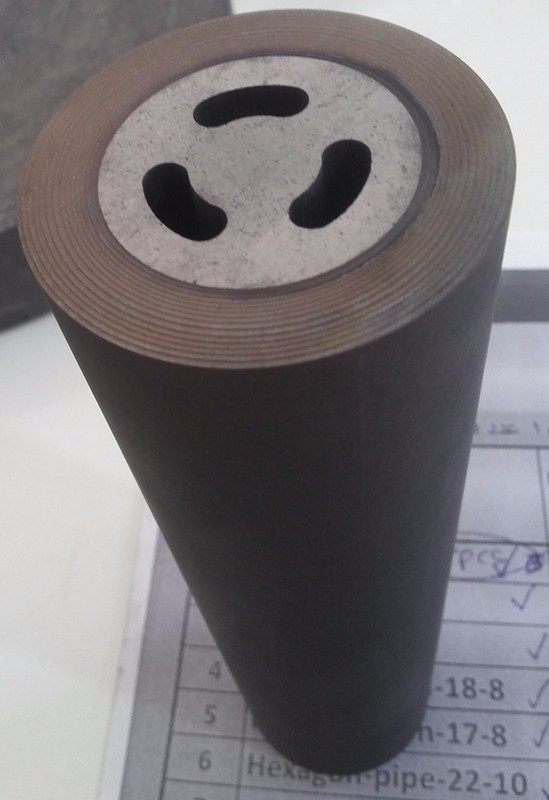 Massendichte 1,82 Graphitmaschine für das kontinuierliche Gießen von Messing nach Zeichnung