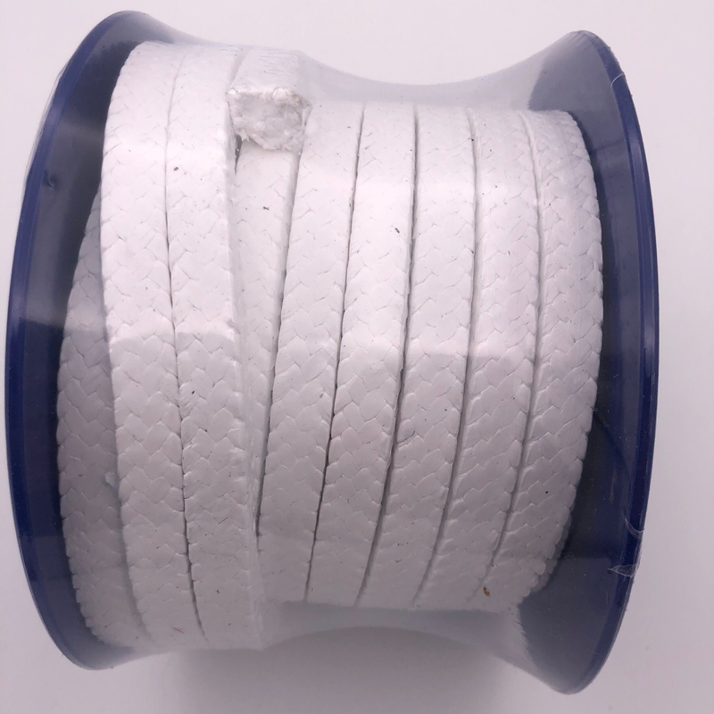 Ölmaterial Weiß geflochtene PTFE-Krebsverpackung für Pumpendichtungen in Größen von 3*3mm bis 60*60mm
