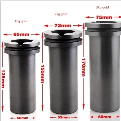 GC-123 100% Kohlenstoff 1kg 2kgs 3kgs Graphit Schmelztiegel zum Schmelzen von Gold Silber